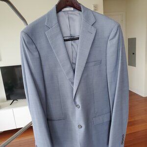 Calvin Klein Jacket, Light Blue. Wool Blend - Excellent Condition. 44L Slim